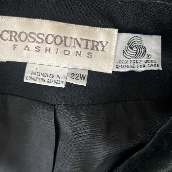 Vintage cross country fashions 100% pure wool size 22 wide - Picture 3 of 7